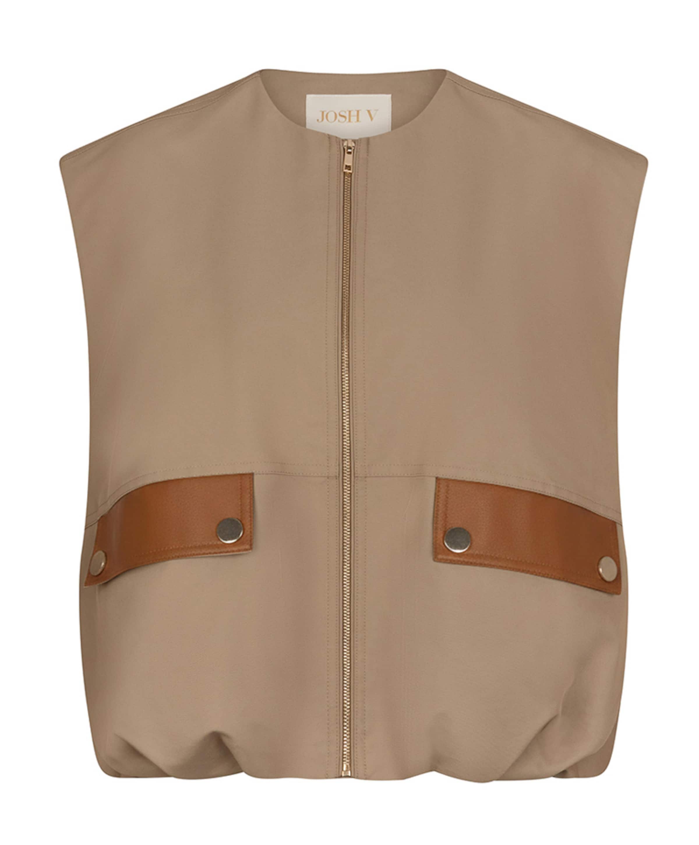Dames gilet beige