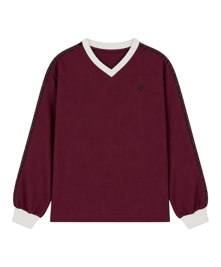 Meisjes longsleeve bordeaux
