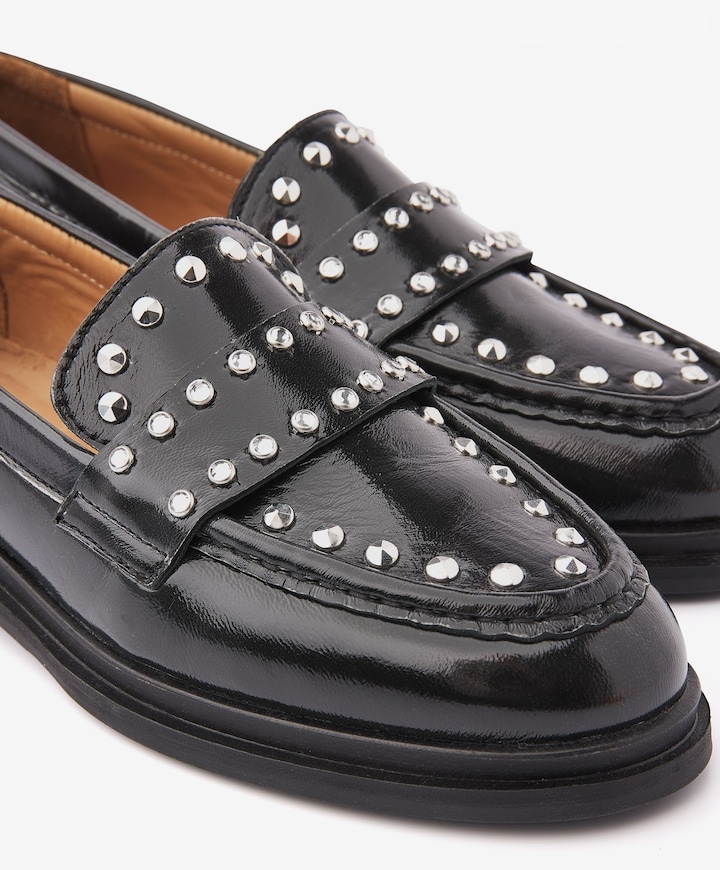 Fae Wylder dames loafers zwart