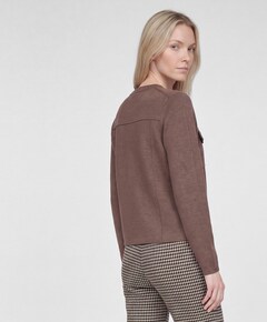 Dames vest bruin