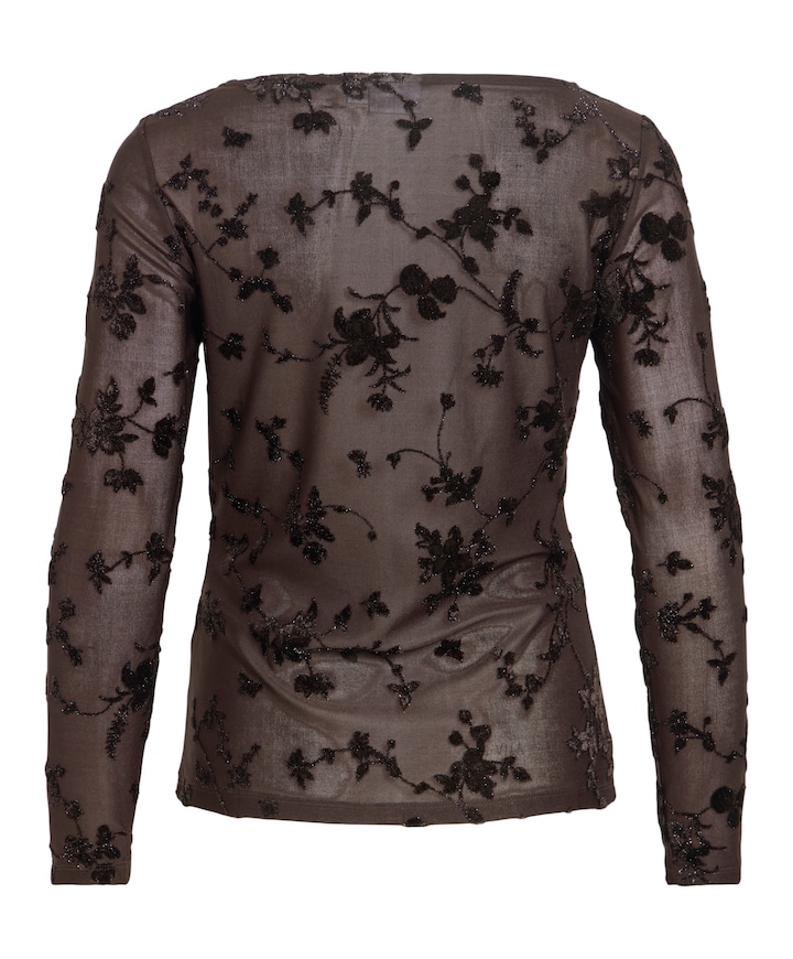 Dames top bruin