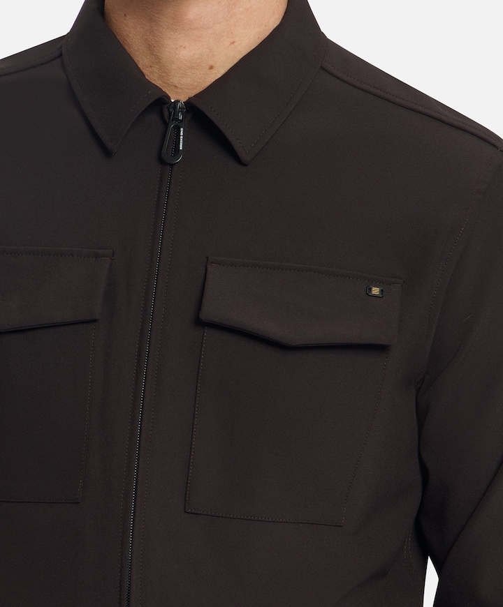 Heren overshirt bruin