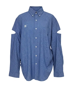Dames blouse blauw