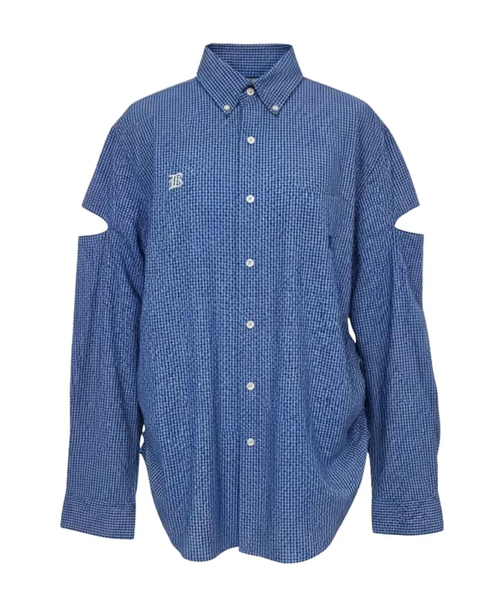 Dames blouse blauw