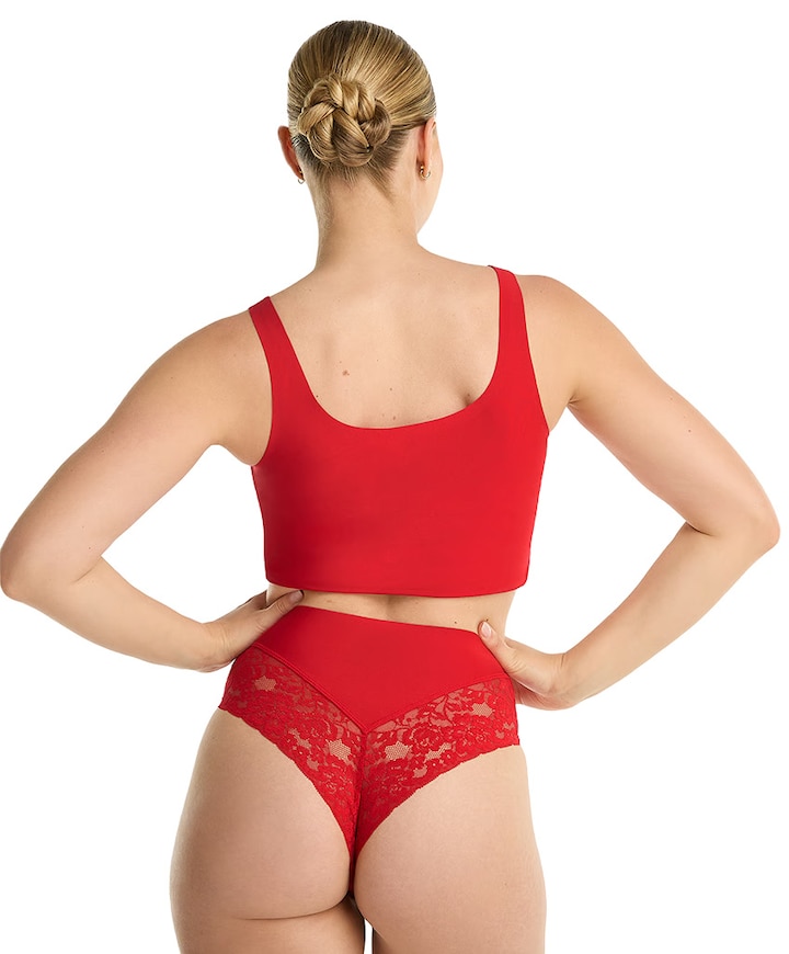 Dames string rood