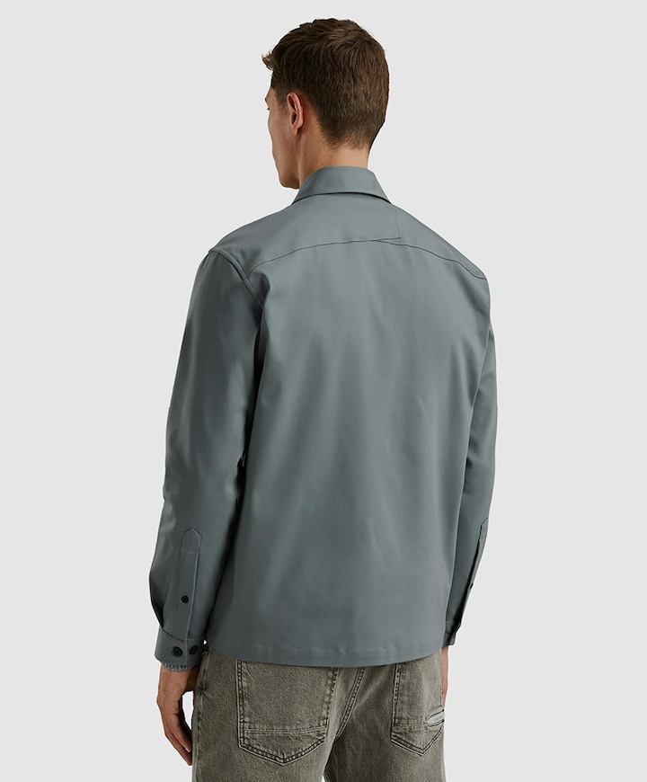 Heren overshirt blauw