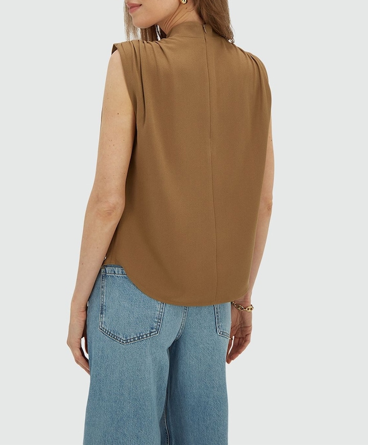 Dames top beige