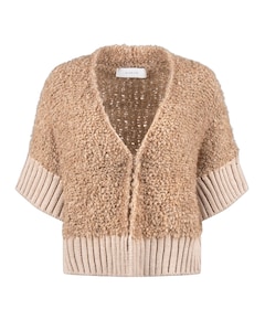 Dames vest beige