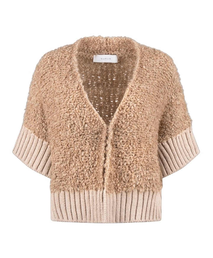 Dames vest beige