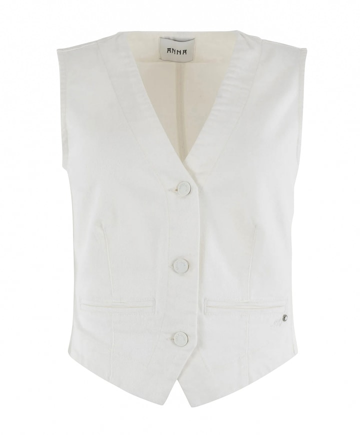 Dames gilet ecru