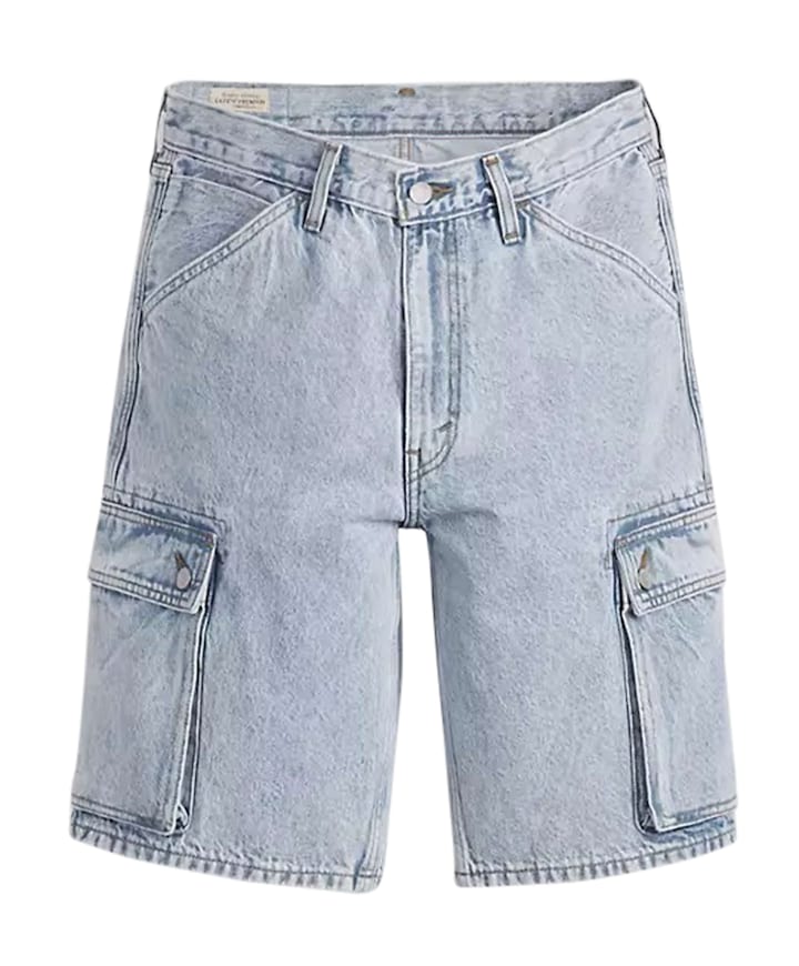 478 Baggy cargo shorts blauw