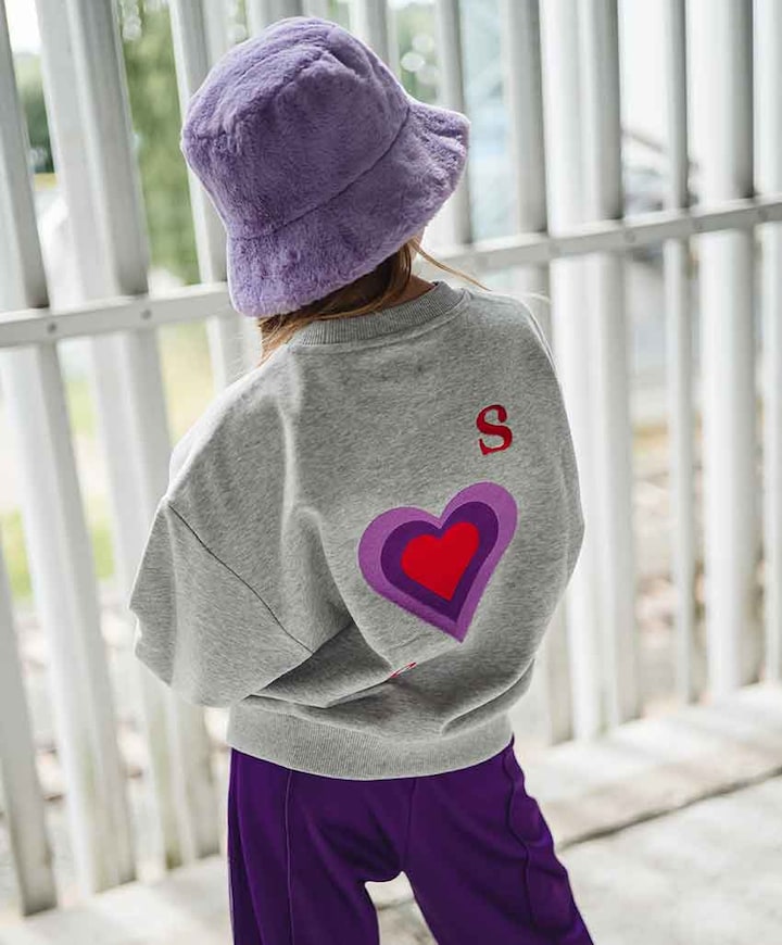 Meisjes sweater grijs