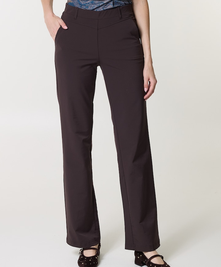 recht TRAVEL dames broek bruin