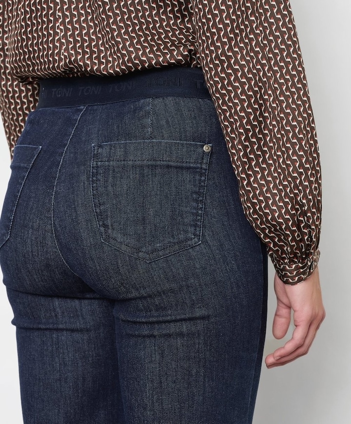 Jenny Wide dames jeans blauw