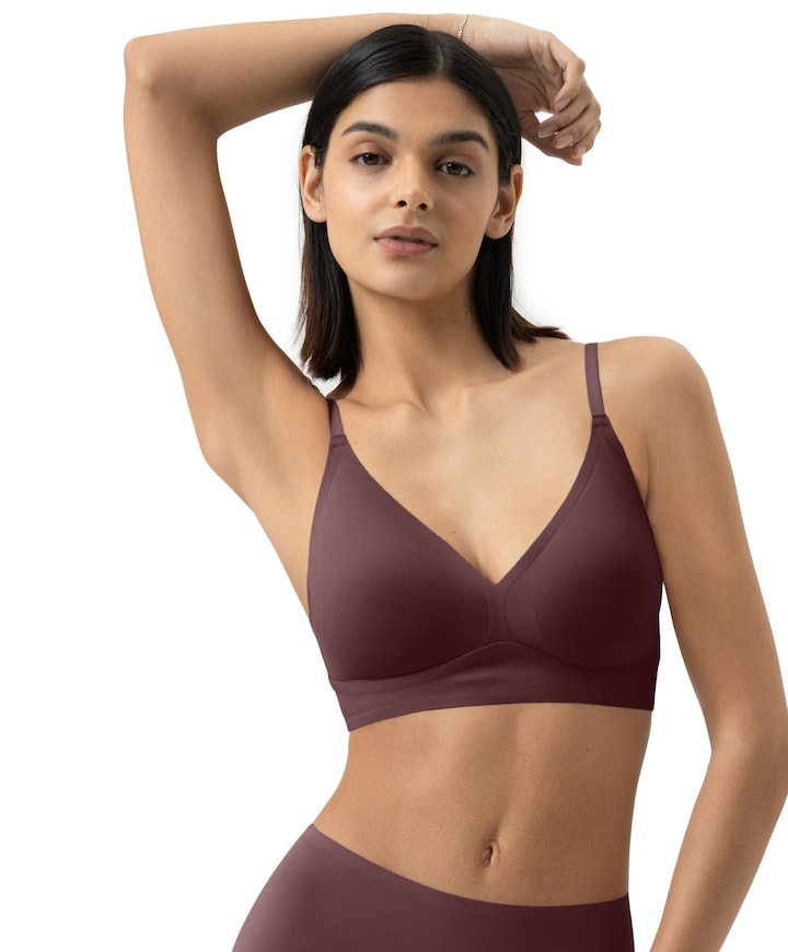 Dames bralette bordeaux