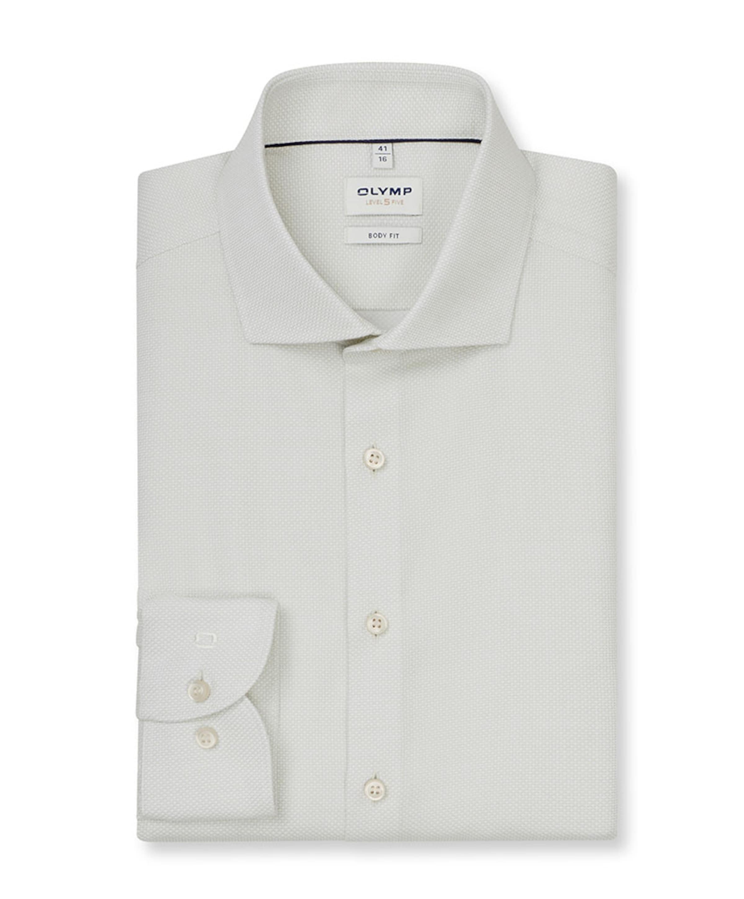 Heren overhemd lange mouw groen