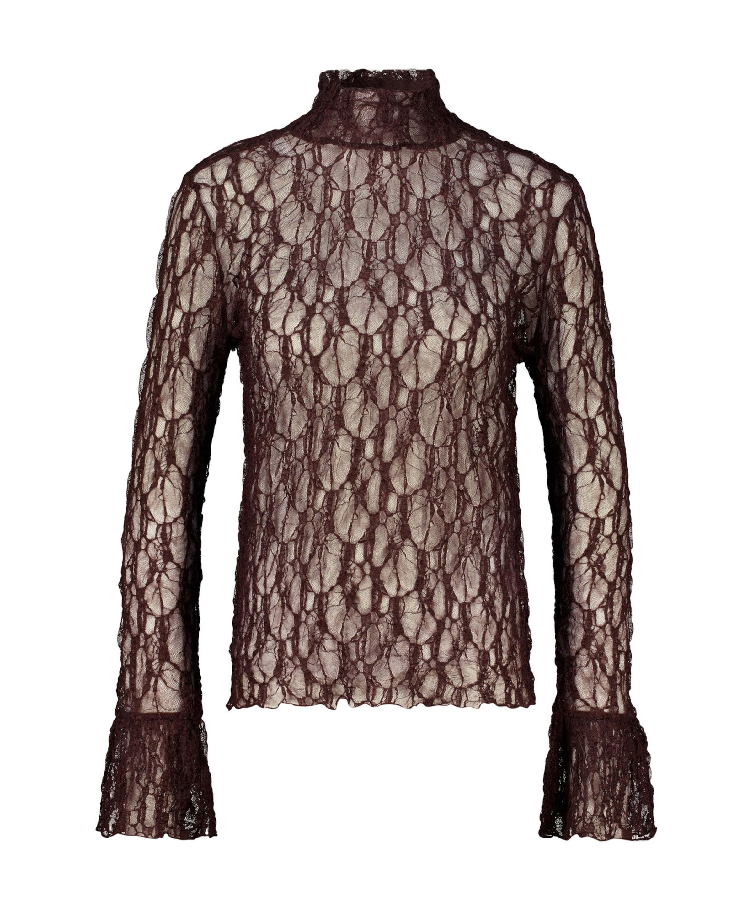 Dames longsleeve bruin
