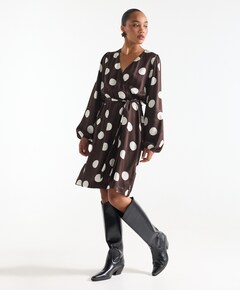 Dames jurk bruin