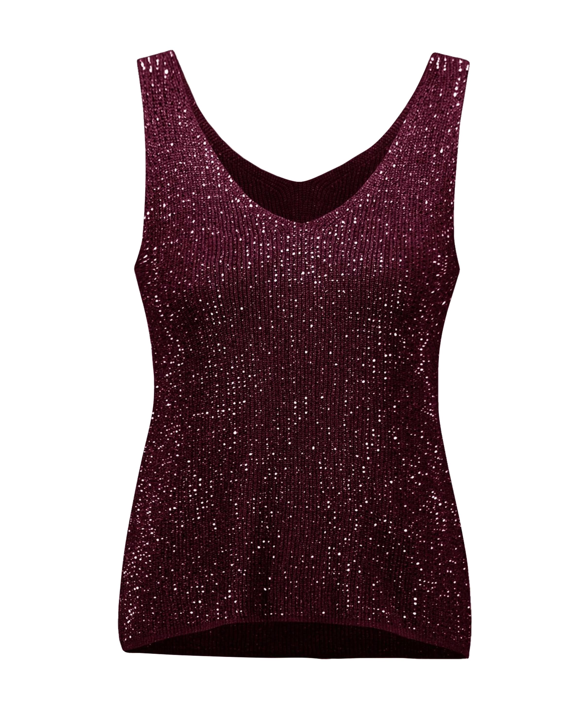 Dames top bordeaux