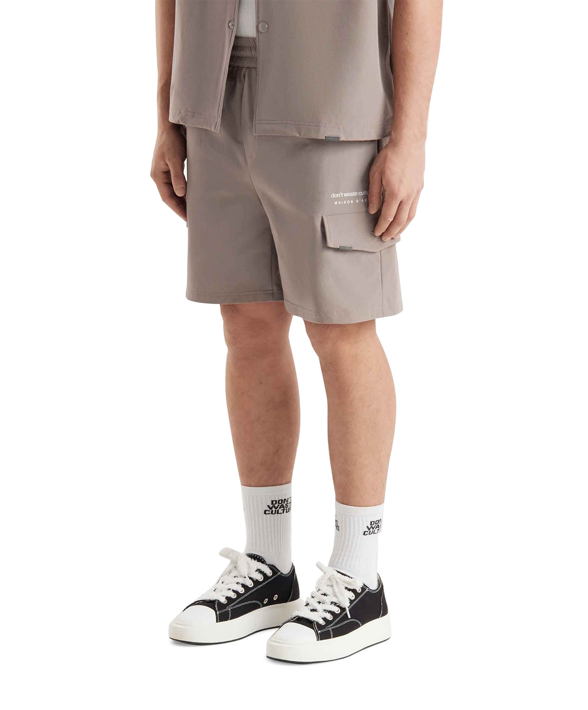 heren korte broek grijs