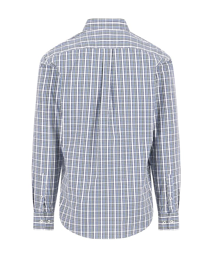 Heren overhemd lange mouw groen