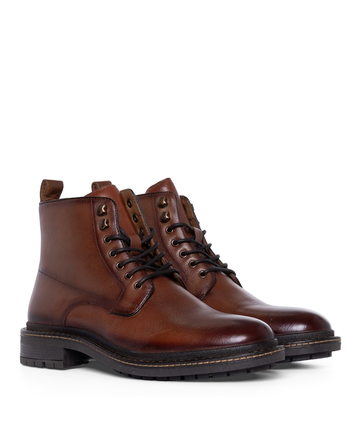 heren veterboots bruin