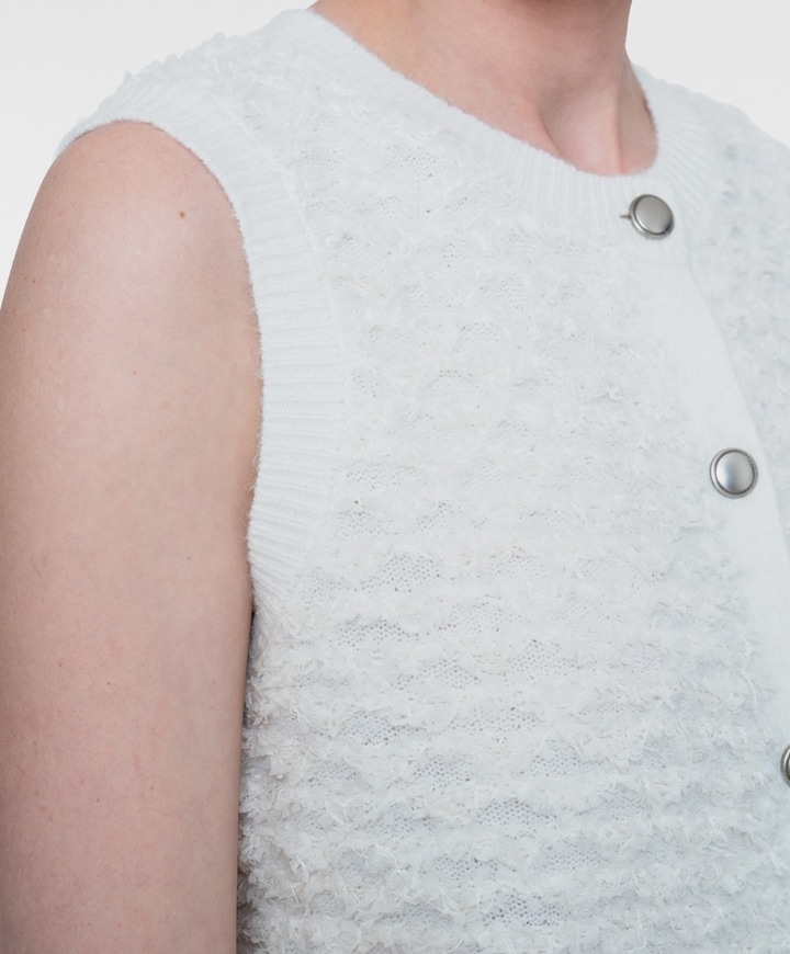 Dames gilet ecru