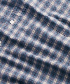 Heren overhemd lange mouw blauw