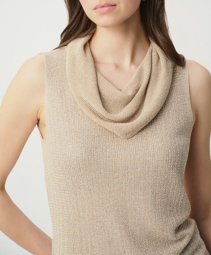 Dames top beige