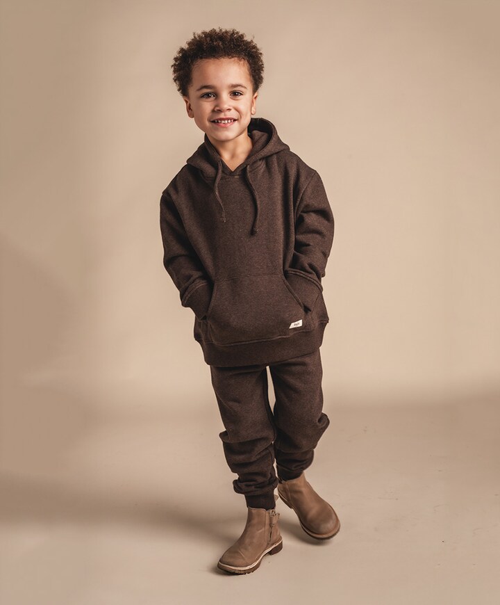Jongens hoodie bruin