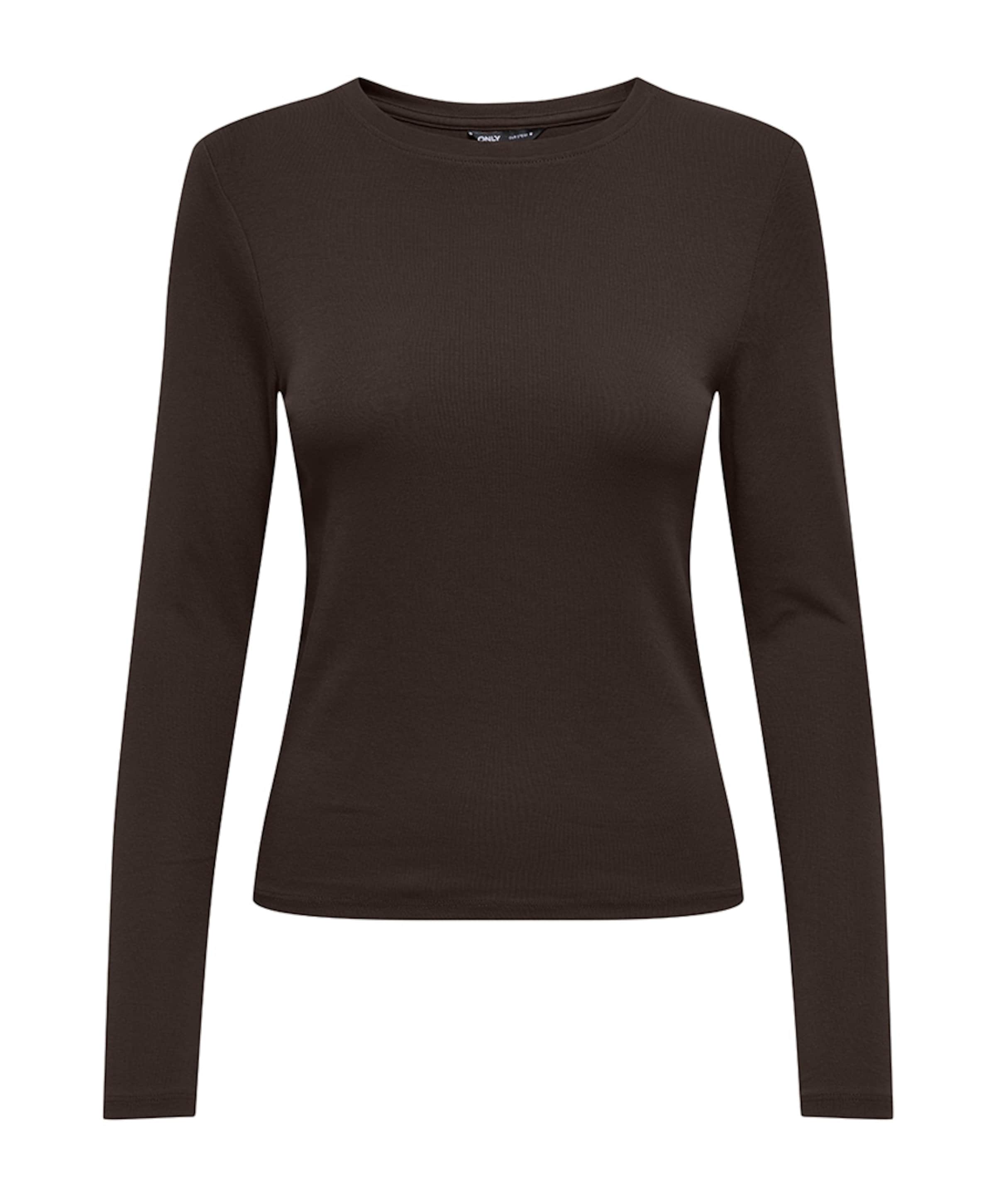 Dames longsleeve bruin