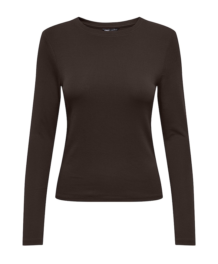 Dames longsleeve bruin
