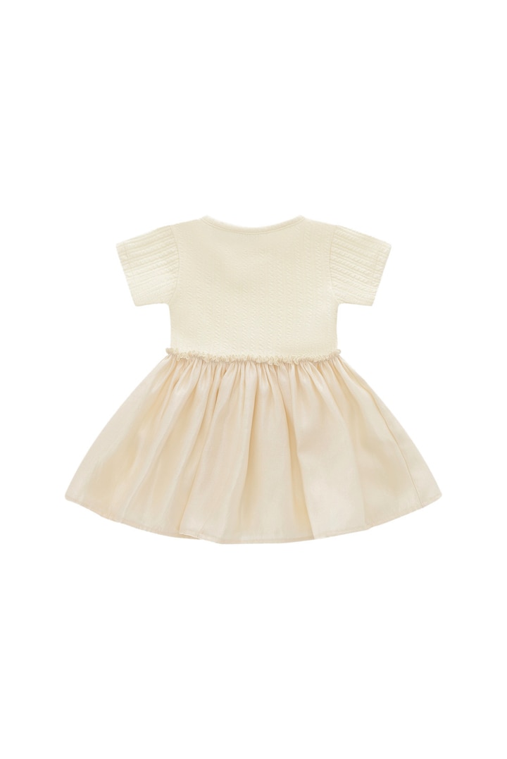 Meisjes jurk ecru