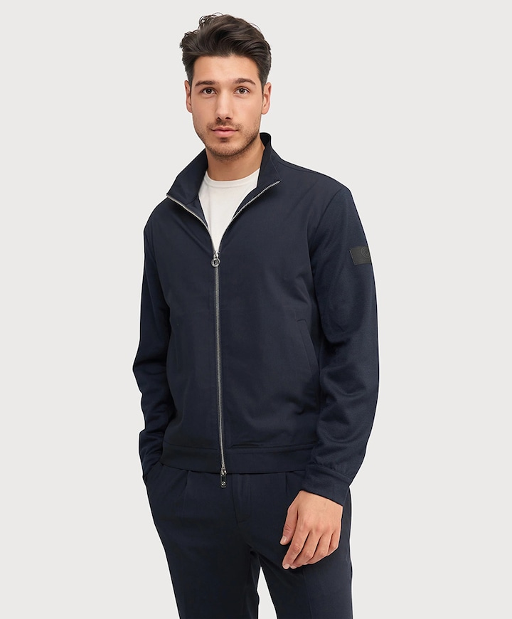 Heren overshirt blauw