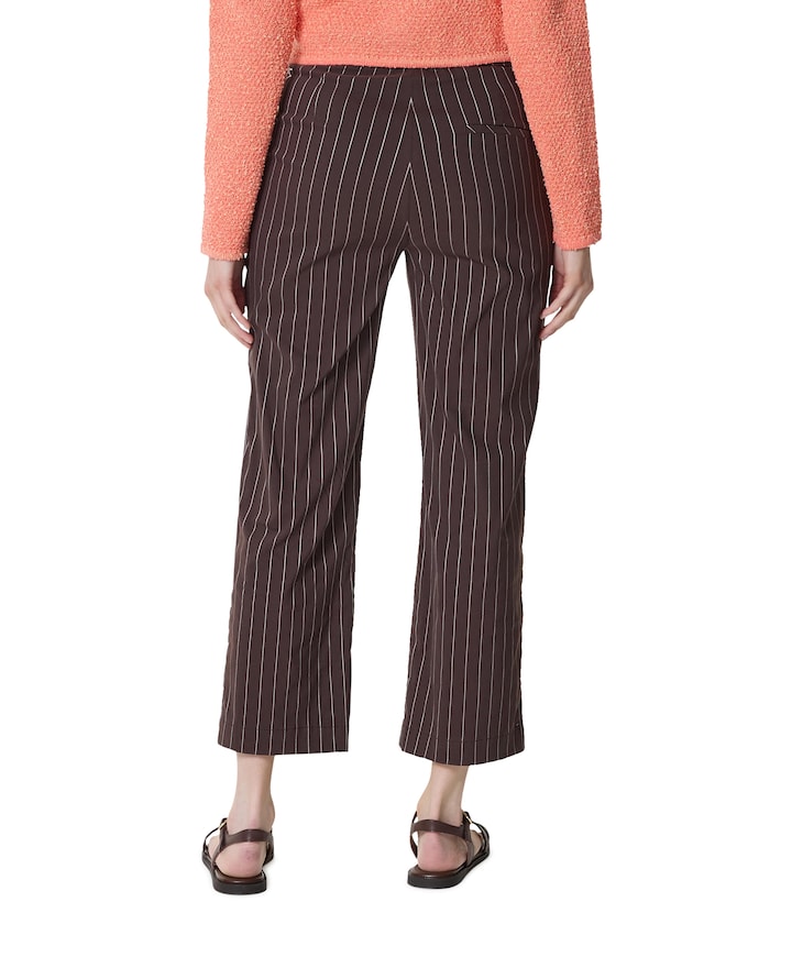 Scarlet Wide Leg 6/8 dames broek bruin