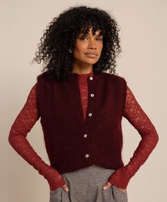 Dames gilet bordeaux