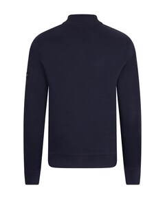 Heren trui met rits blauw