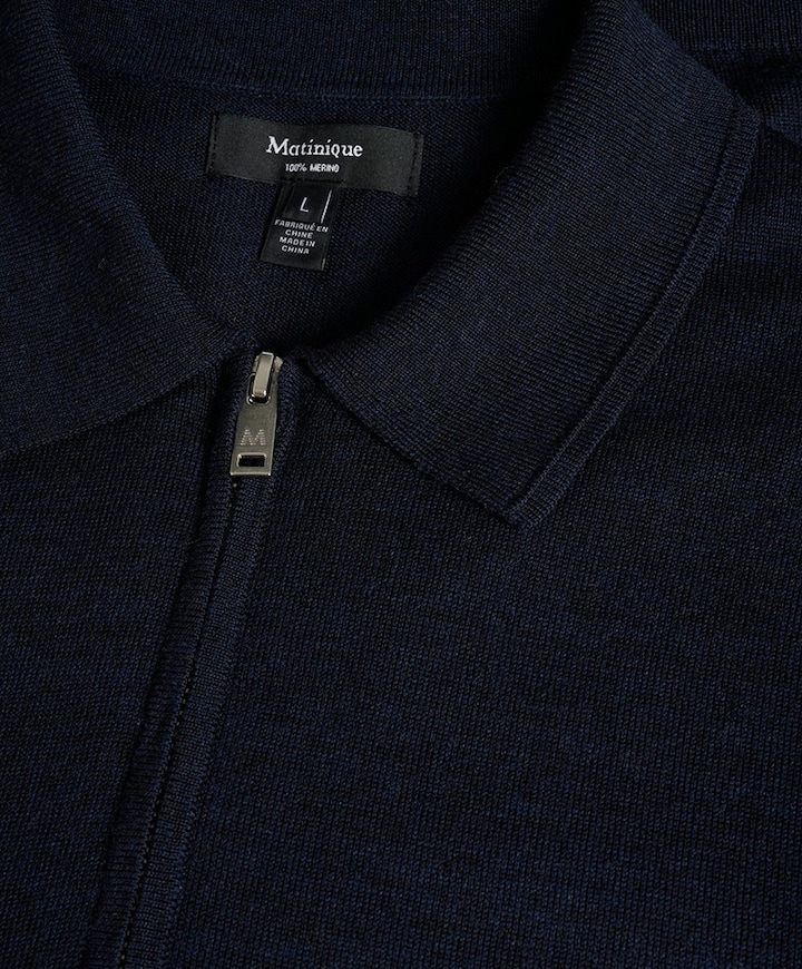 Heren polo blauw