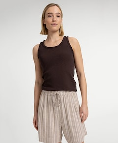 Dames top bruin