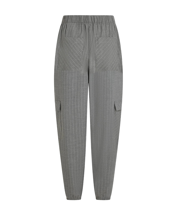 Stripe broek grijs
