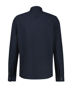 Heren overhemd lange mouw blauw