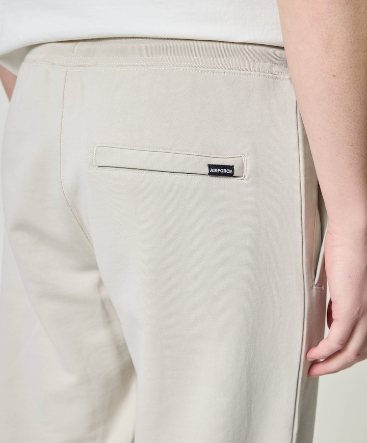 BASIC SWEAT PANTS heren broek beige