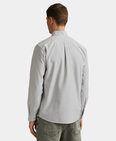 Heren overhemd lange mouw beige