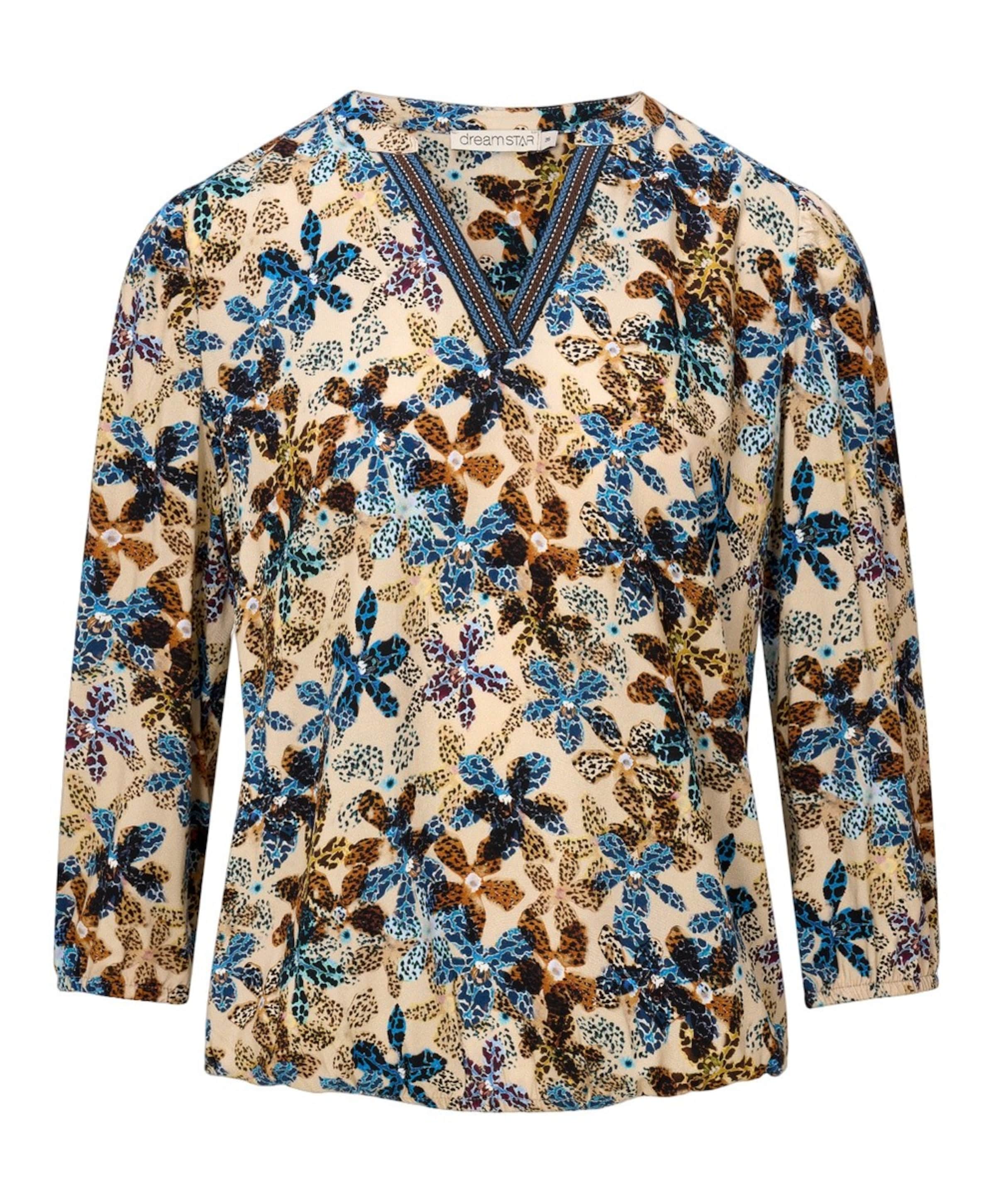 Dames blouse blauw