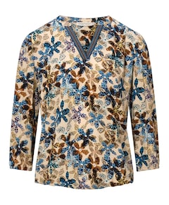 Dames blouse blauw