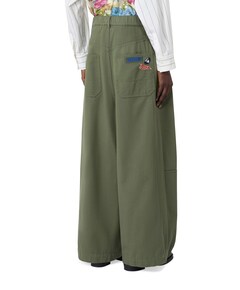 Bacca Diagonale Puro Cotone  dames broek groen