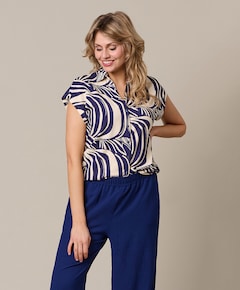 Dames blouse blauw