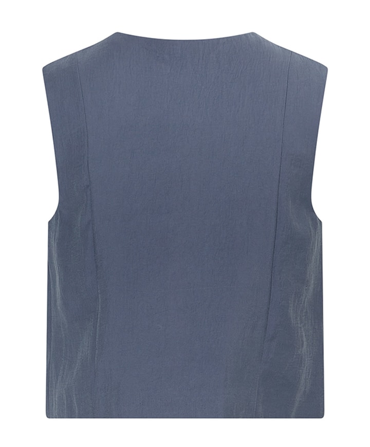 Dames gilet blauw