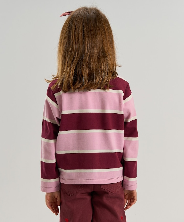 Meisjes polo bordeaux