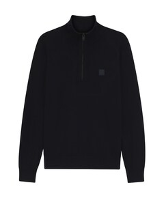 Heren trui met rits blauw